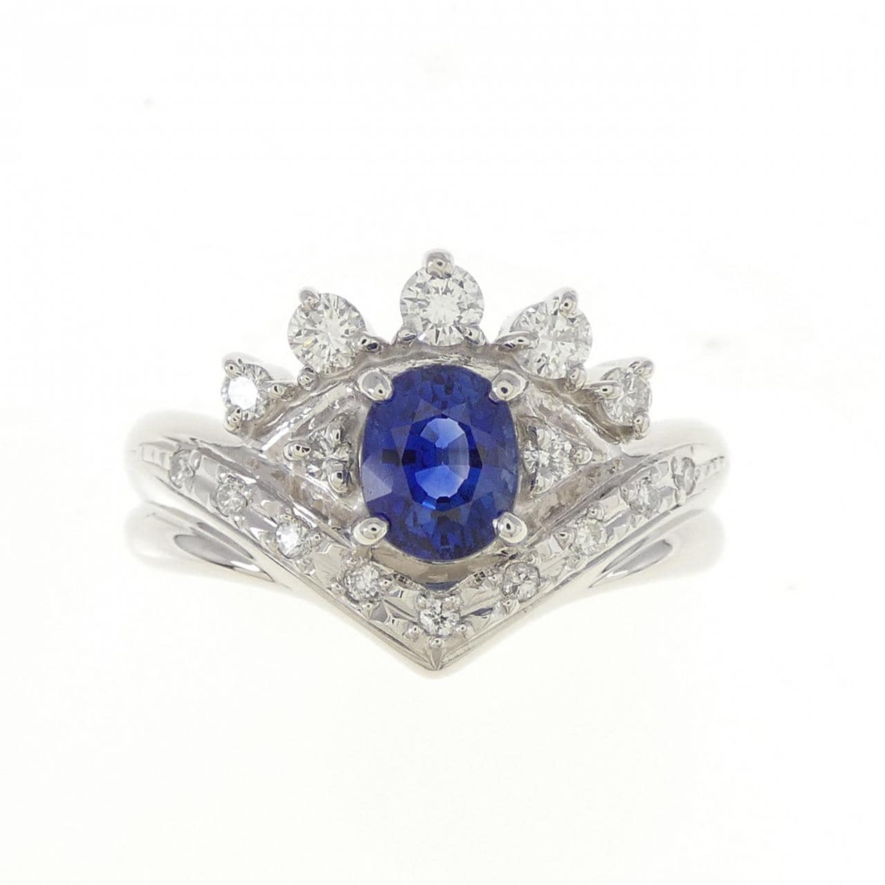 PT900蓝宝石戒指0.71CT