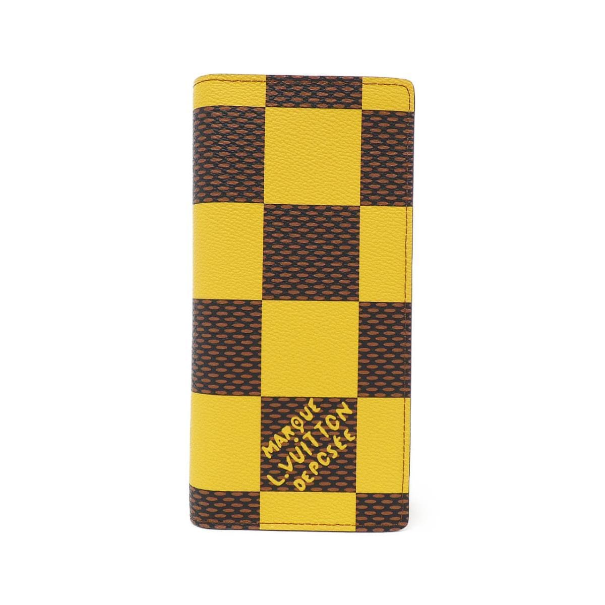 [未使用品] LOUIS VUITTON Damier Pop Portefeuille Brother N40541 钱包