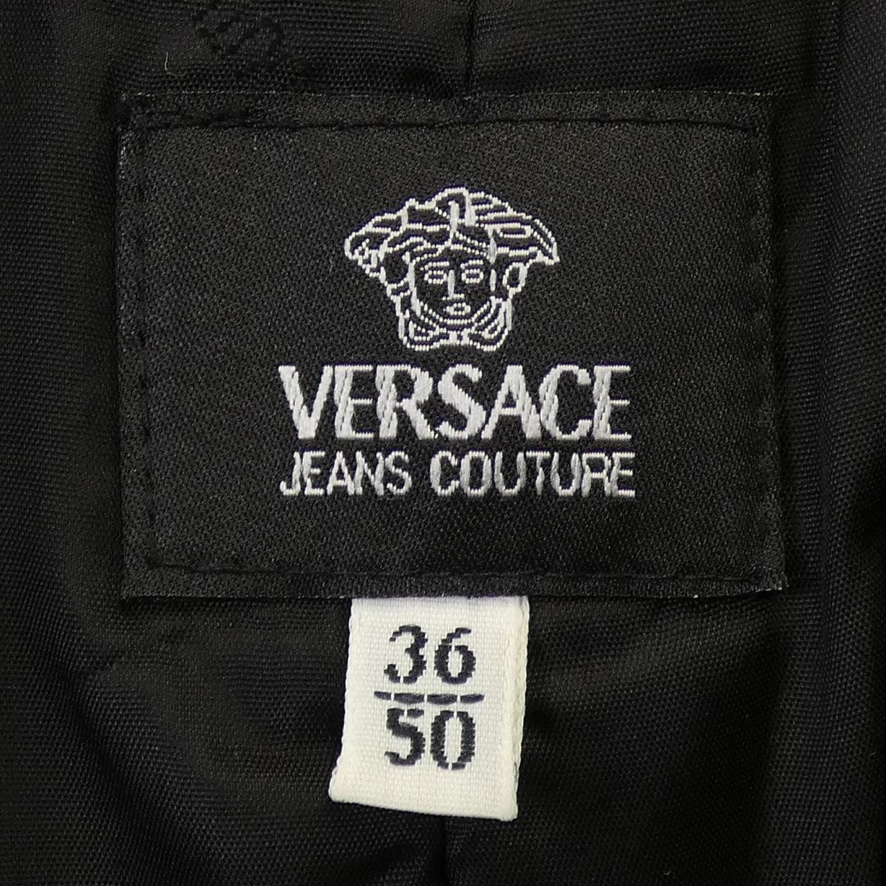 【ヴィンテージ】ヴェルサーチェ ジーンズ VERSACE JEANS レザーコート