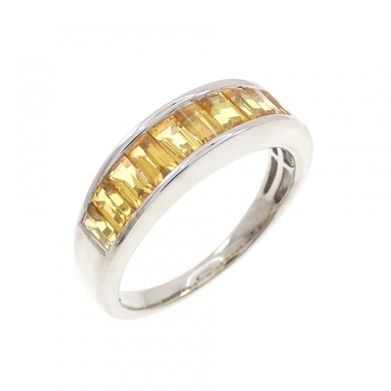 K18WG サファイヤ リング 1.74CT