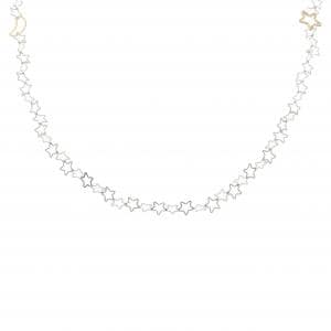 PT999/K24YG スター×ムーン ネックレス