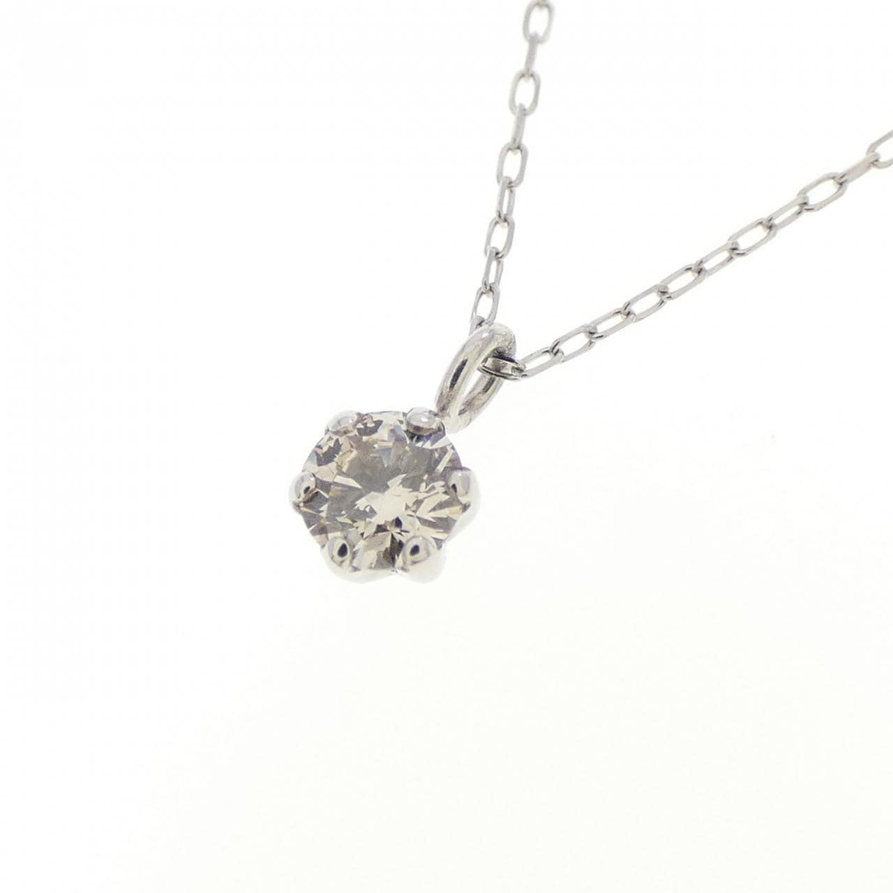 PT900 ダイヤモンド ネックレス 0.10CT