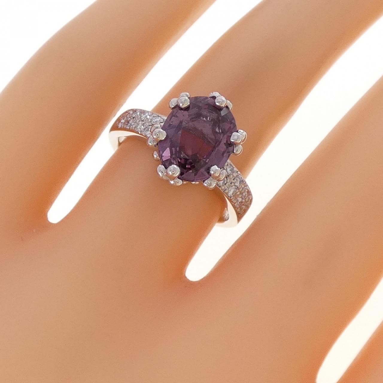 PT900 ガーネット リング 3.27CT