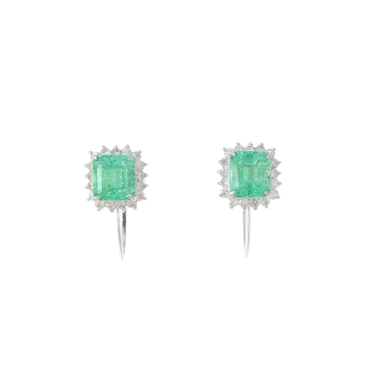 PT900/PT850 エメラルド イヤリング 1.28CT