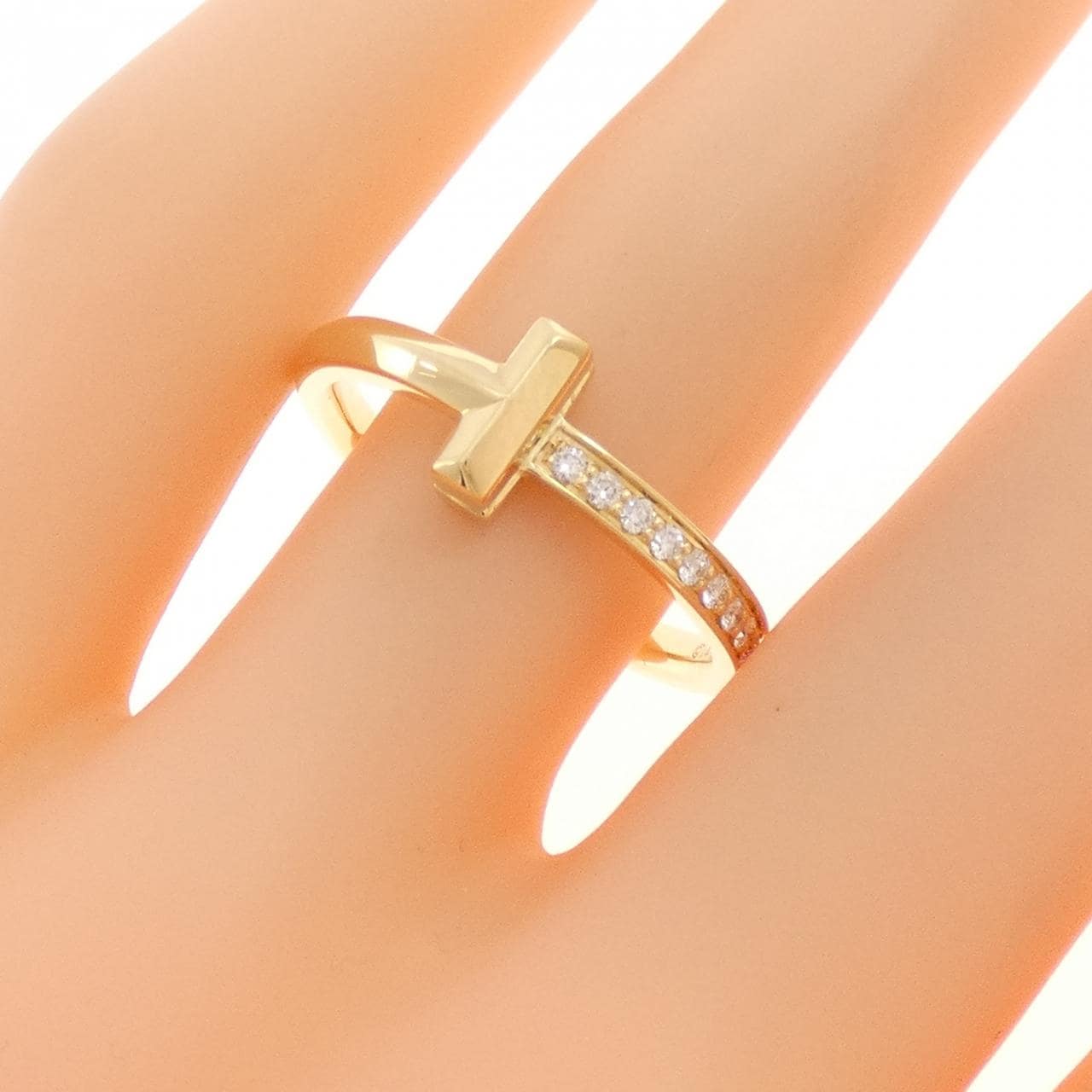 ティファニー Tワン リング 0.08CT