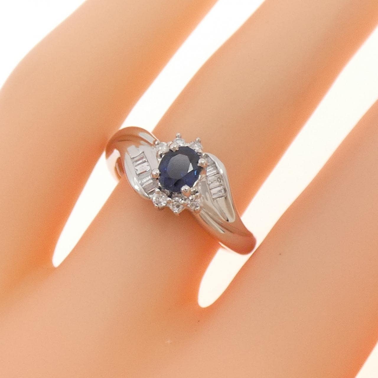 PT900 サファイヤ リング 0.50CT