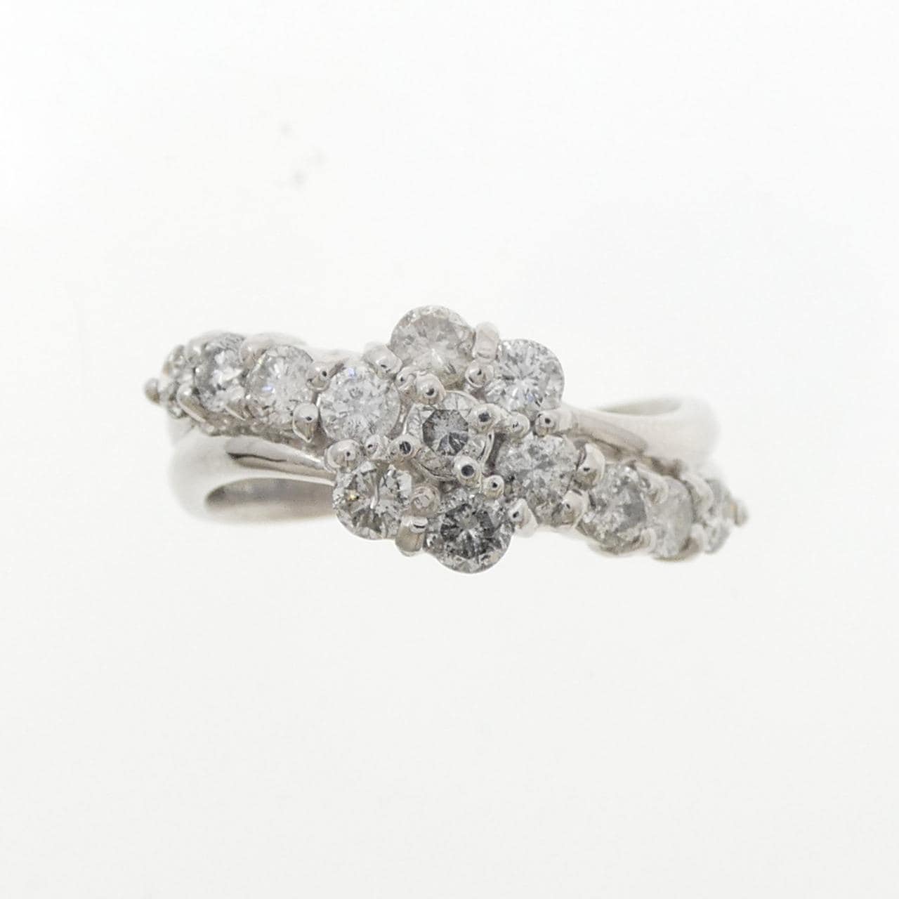 PT900 フラワー ダイヤモンド リング 1.00CT