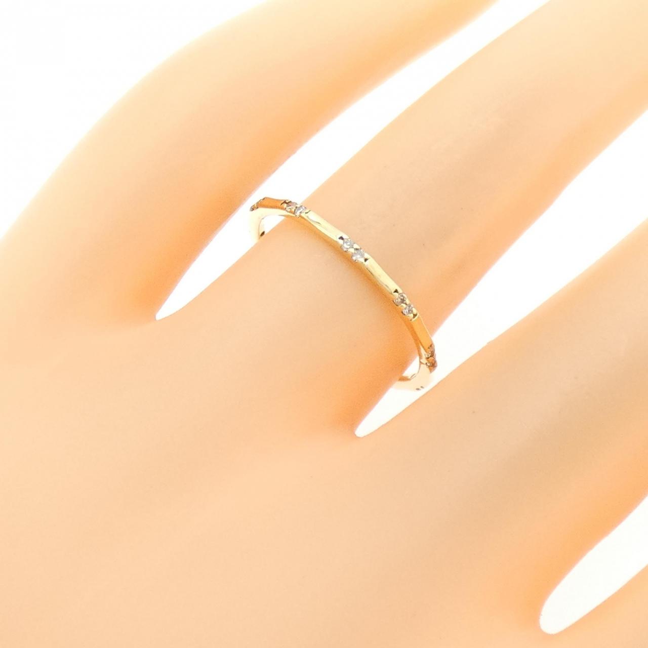 K18YG ダイヤモンド リング 0.08CT