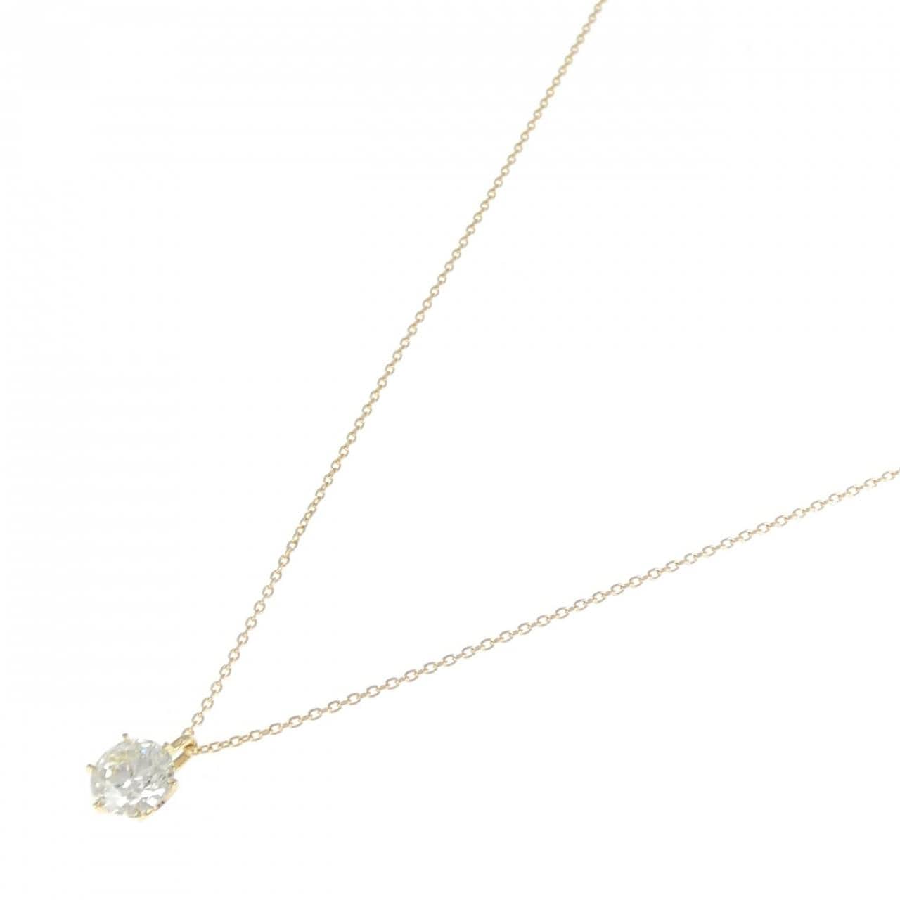 [Remake] K18YG Diamond Necklace 1.089CT VLY SI2 EXT H&amp;C