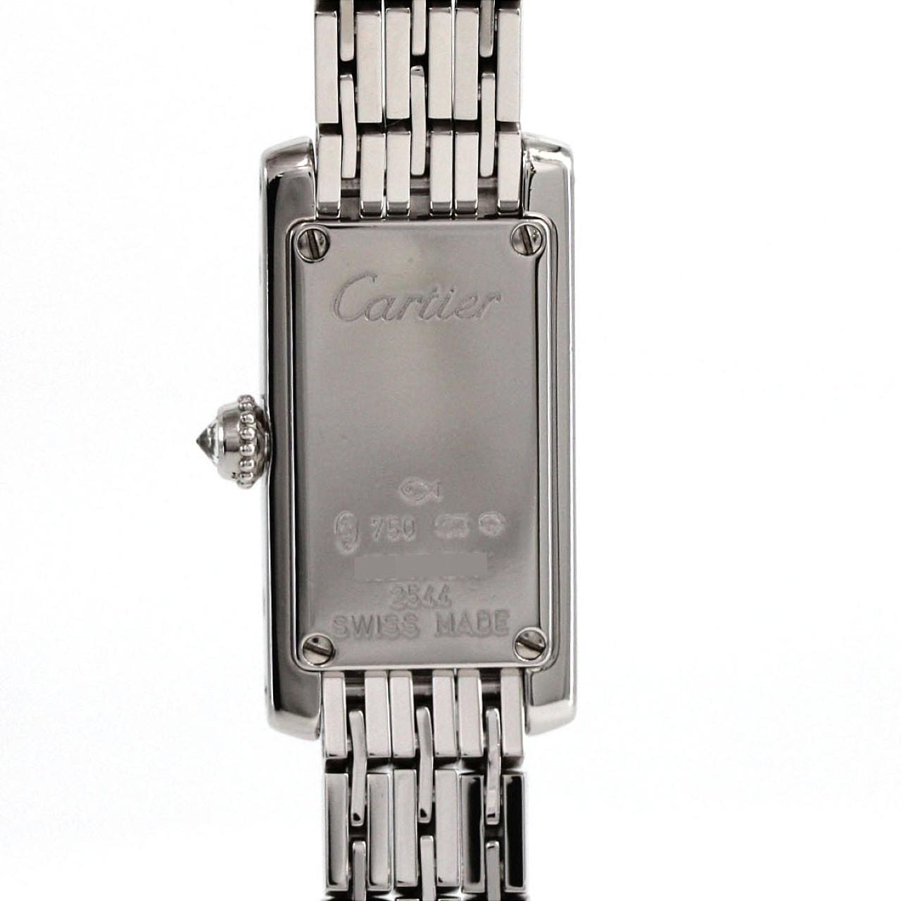 カルティエ タンクアロンジェラニエールSM WG/D WJ2003W3 WG クォーツ