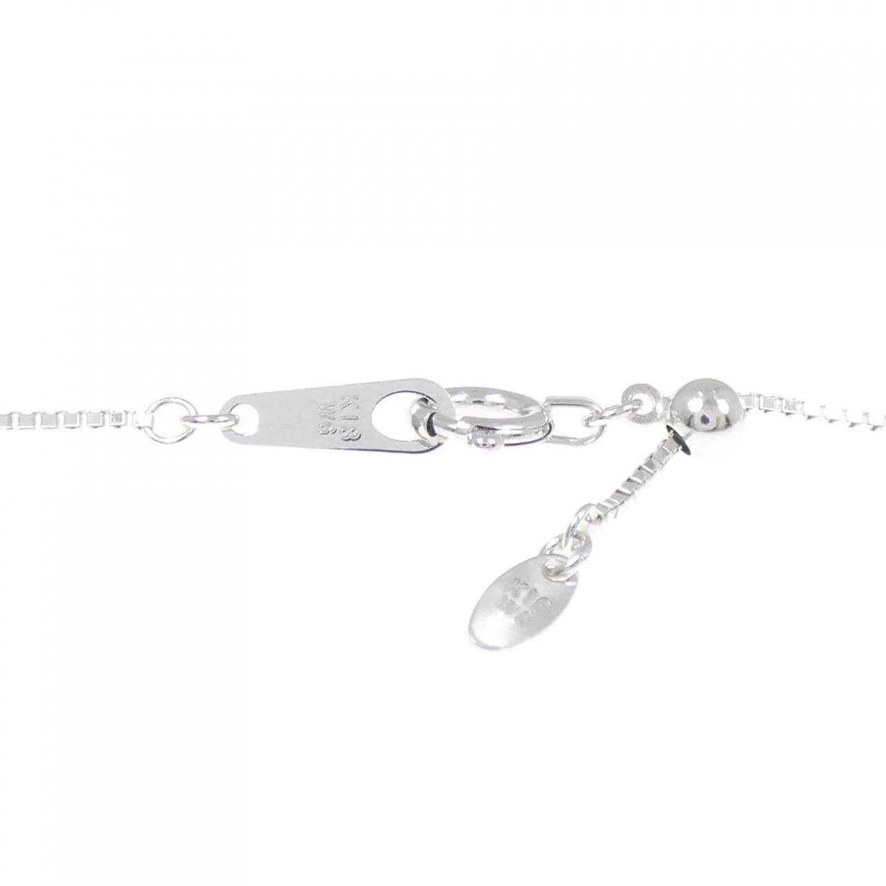 K18WG ハート ダイヤモンド ネックレス 0.80CT
