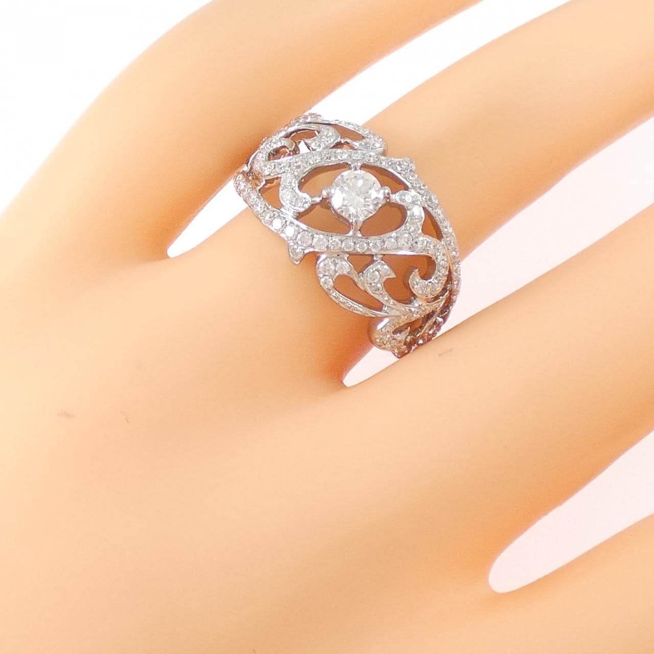 750WG ダイヤモンド リング 0.251CT