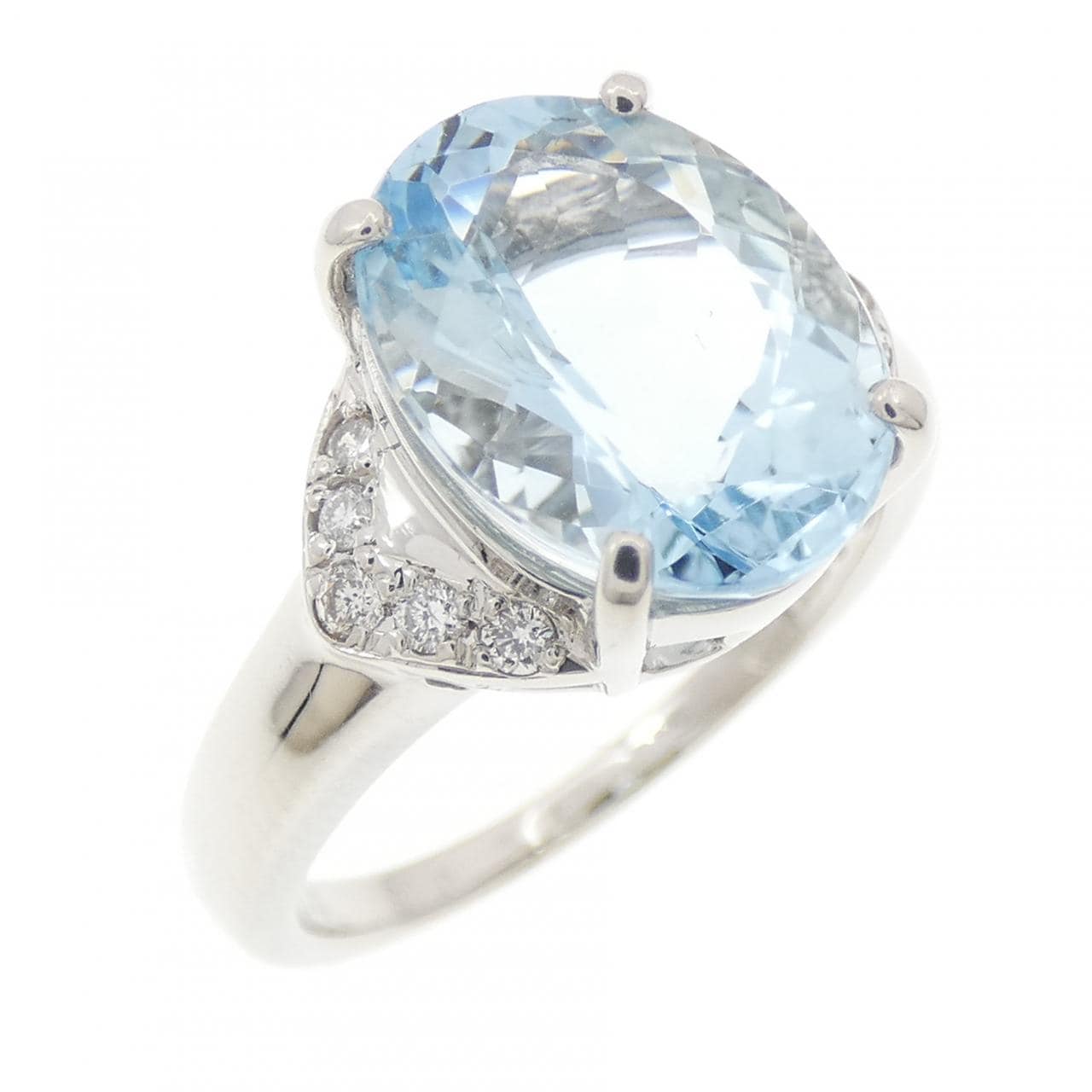 PT900 アクアマリン リング 3.34CT