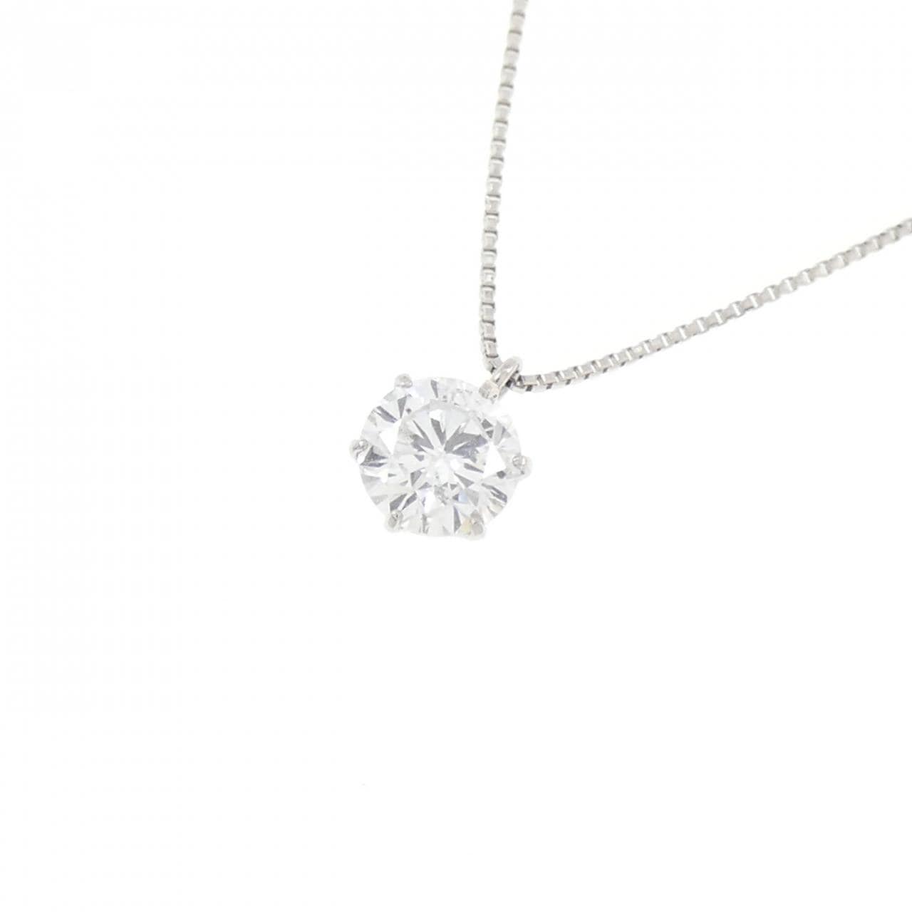 PT900/PT850 ソリティア ダイヤモンド ネックレス 0.517CT