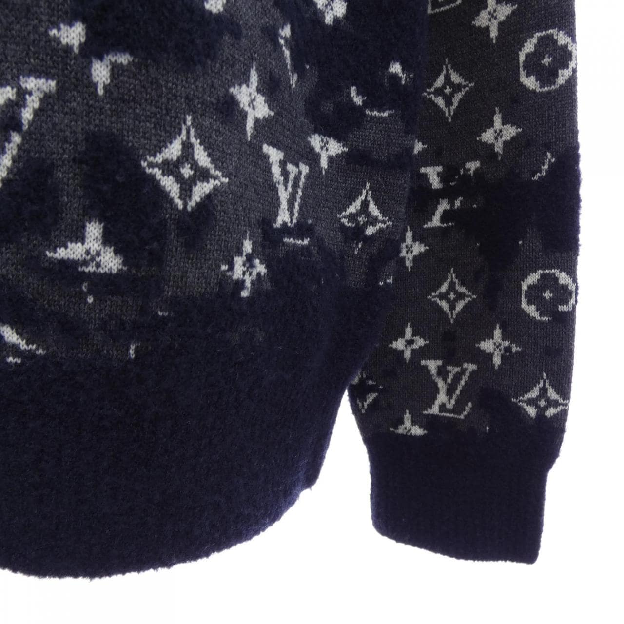 ルイヴィトン LOUIS VUITTON ディストレストモノグラムクルーネック HKN03WZMB ニット