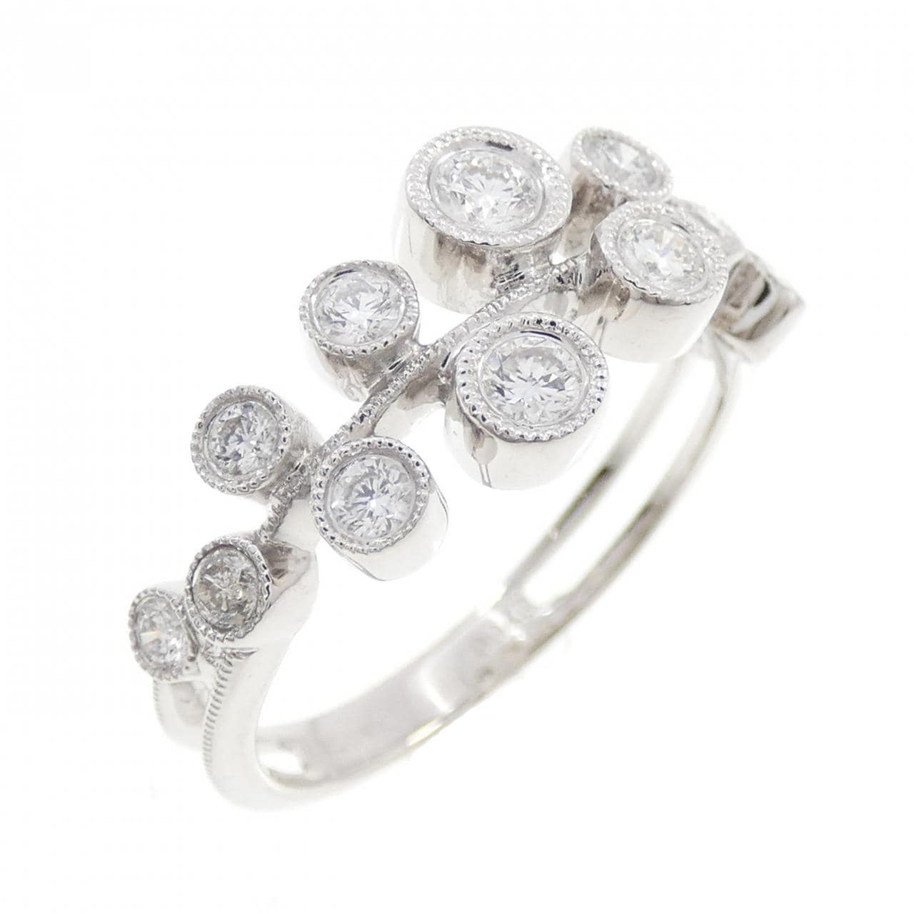 K18WG ダイヤモンド リング 0.46CT