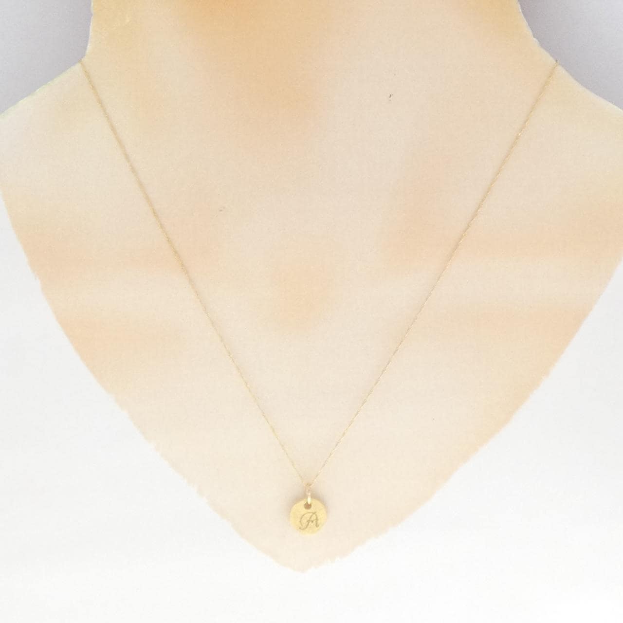 K18YG イニシャルA ネックレス