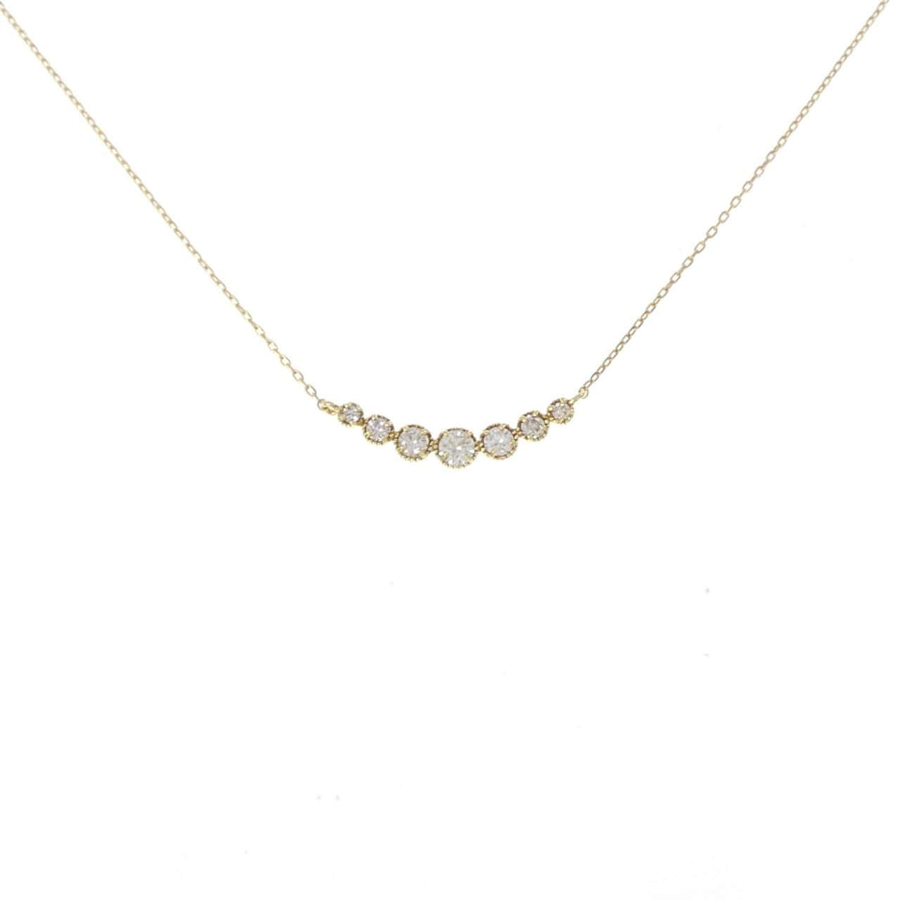 K18YG ダイヤモンド ネックレス 0.20CT