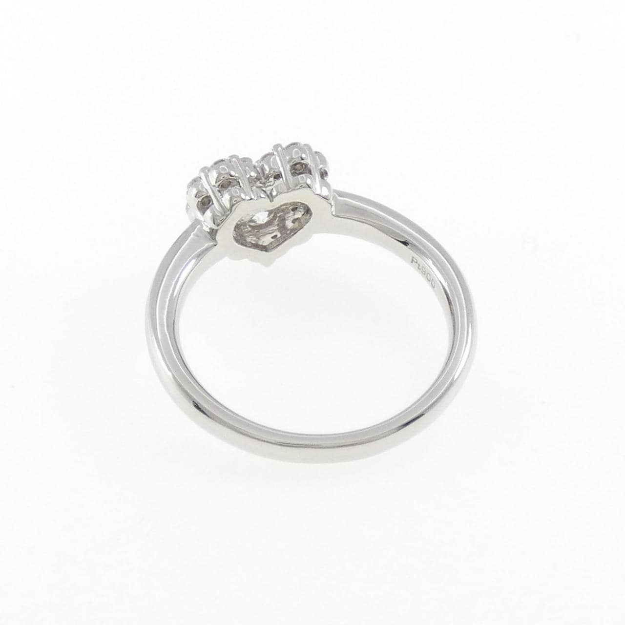 PT ハート パヴェ ダイヤモンド リング 0.50CT