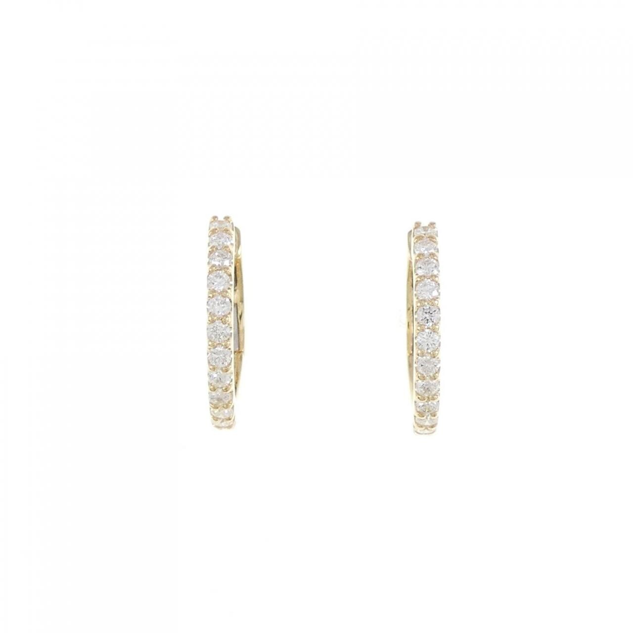 [BRAND NEW] K18YG Diamond earrings 0.402CT