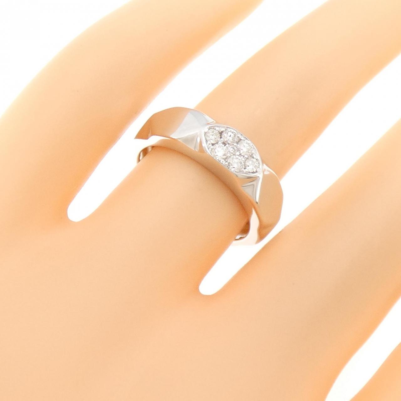 K18WG ダイヤモンド リング 0.18CT