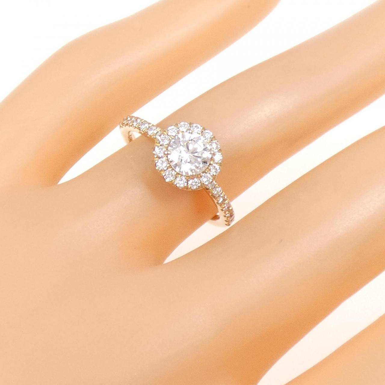 K18PG ダイヤモンド リング 0.583CT