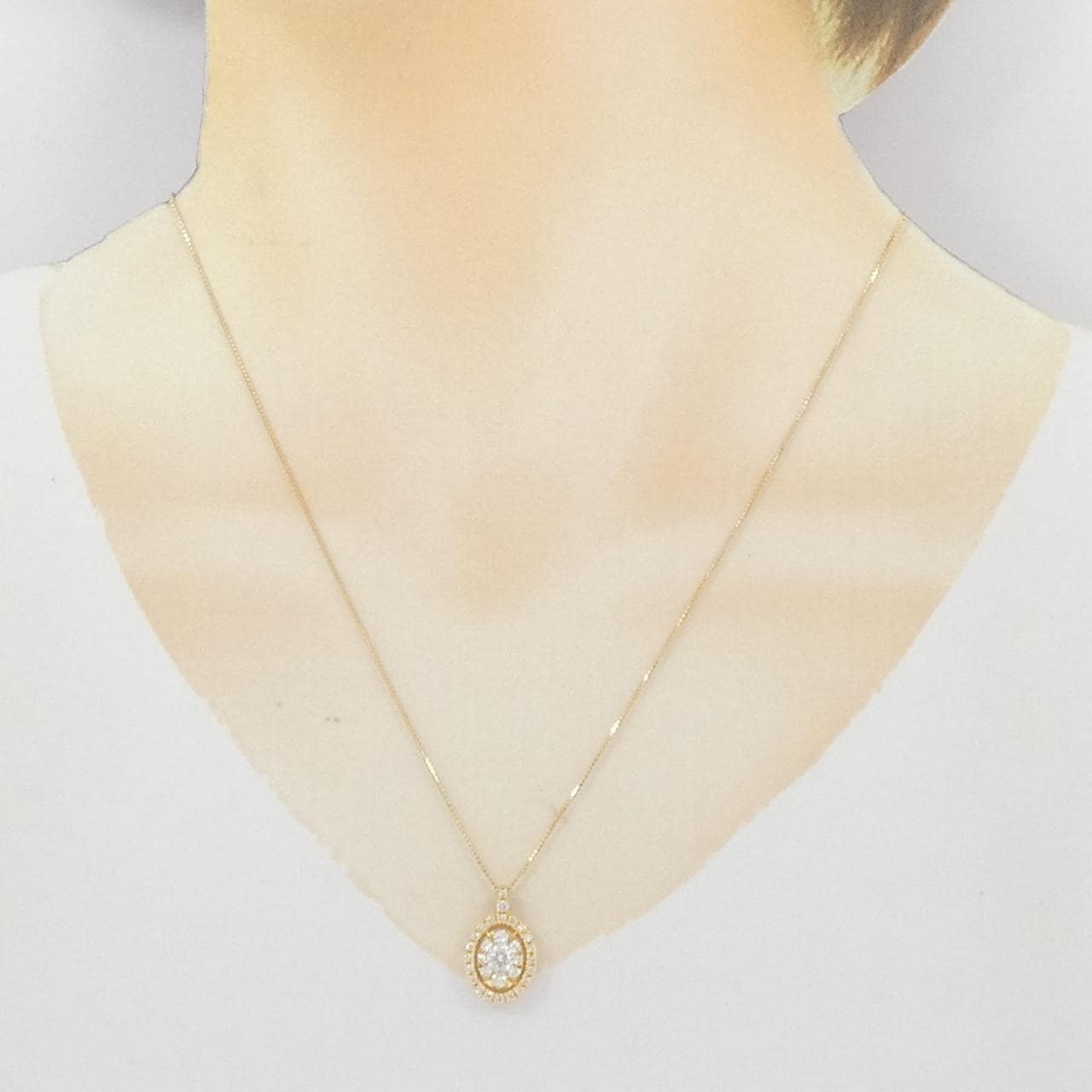 K18YG ダイヤモンド ネックレス 0.320CT