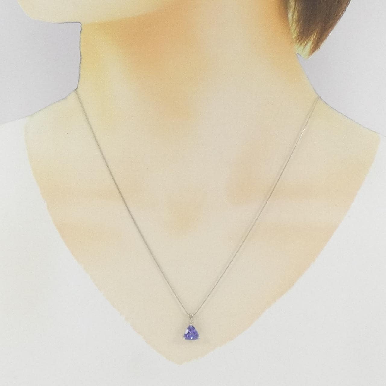 PT900/PT850 タンザナイト ネックレス 1.00CT