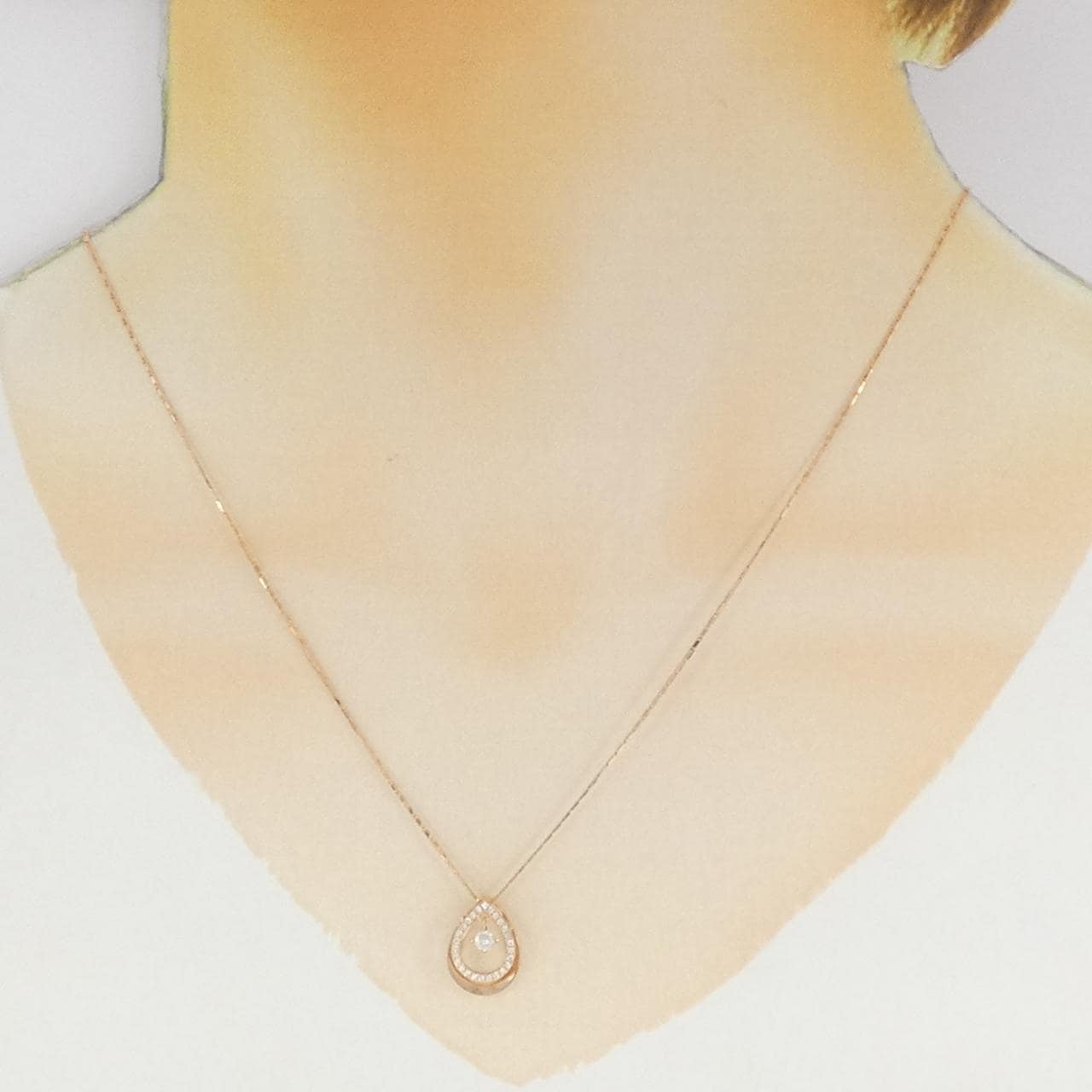 750PG钻石项链 0.08克拉