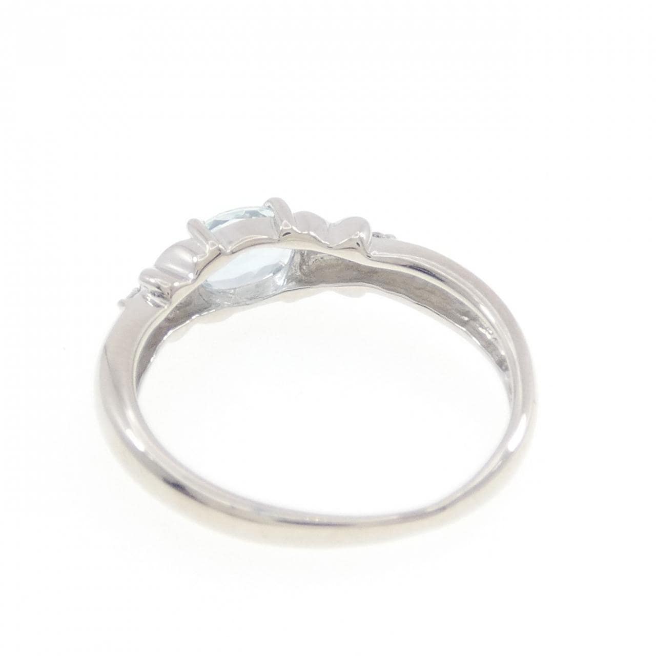 K18WG アクアマリン リング