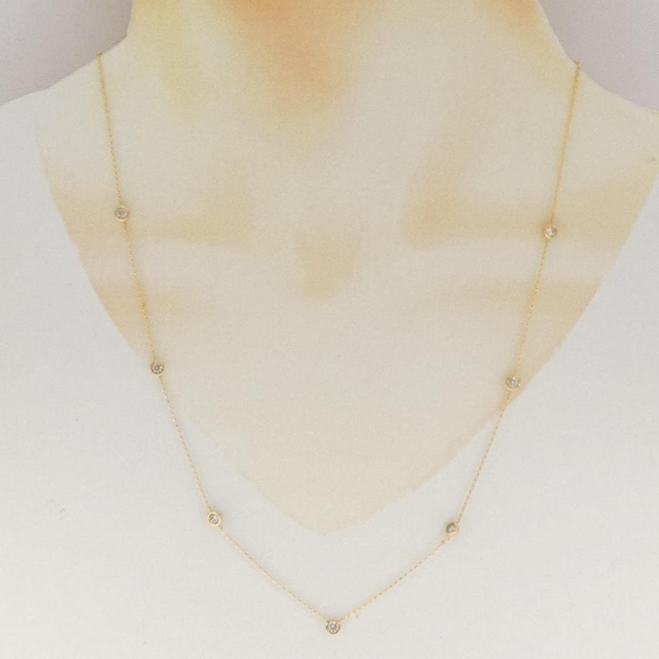 K18YG ダイヤモンド ネックレス 0.50CT
