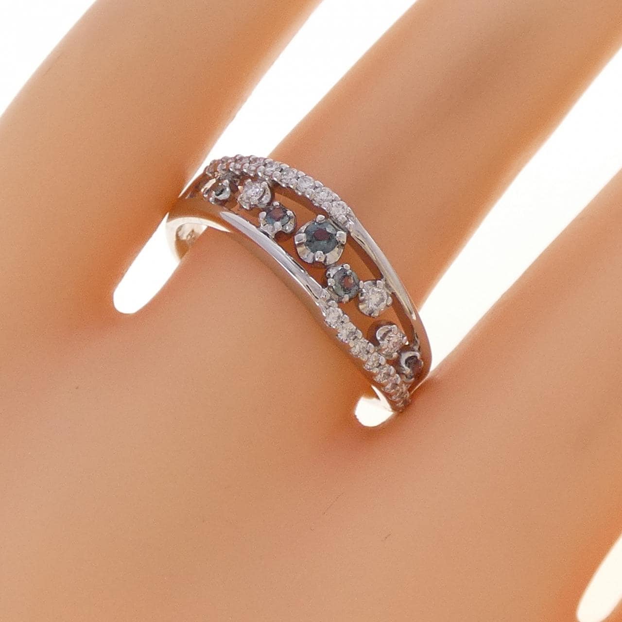 PT900 アレキサンドライト リング 0.13CT