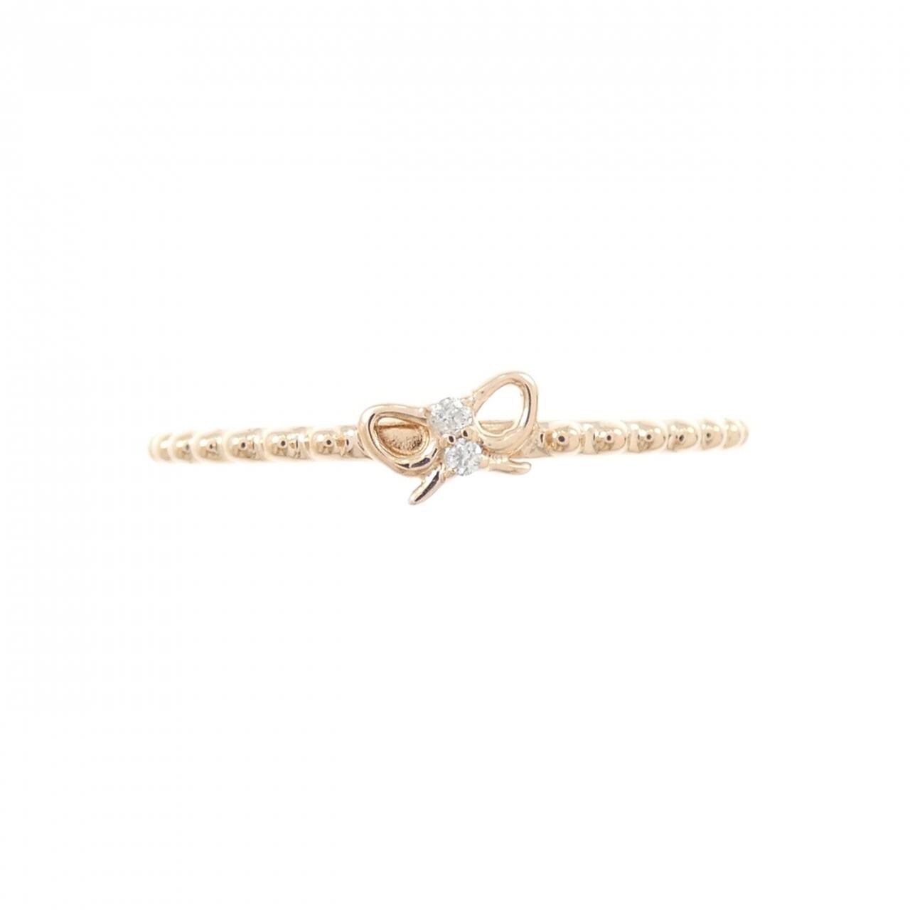エテ リボン ダイヤモンド リング 0.01CT