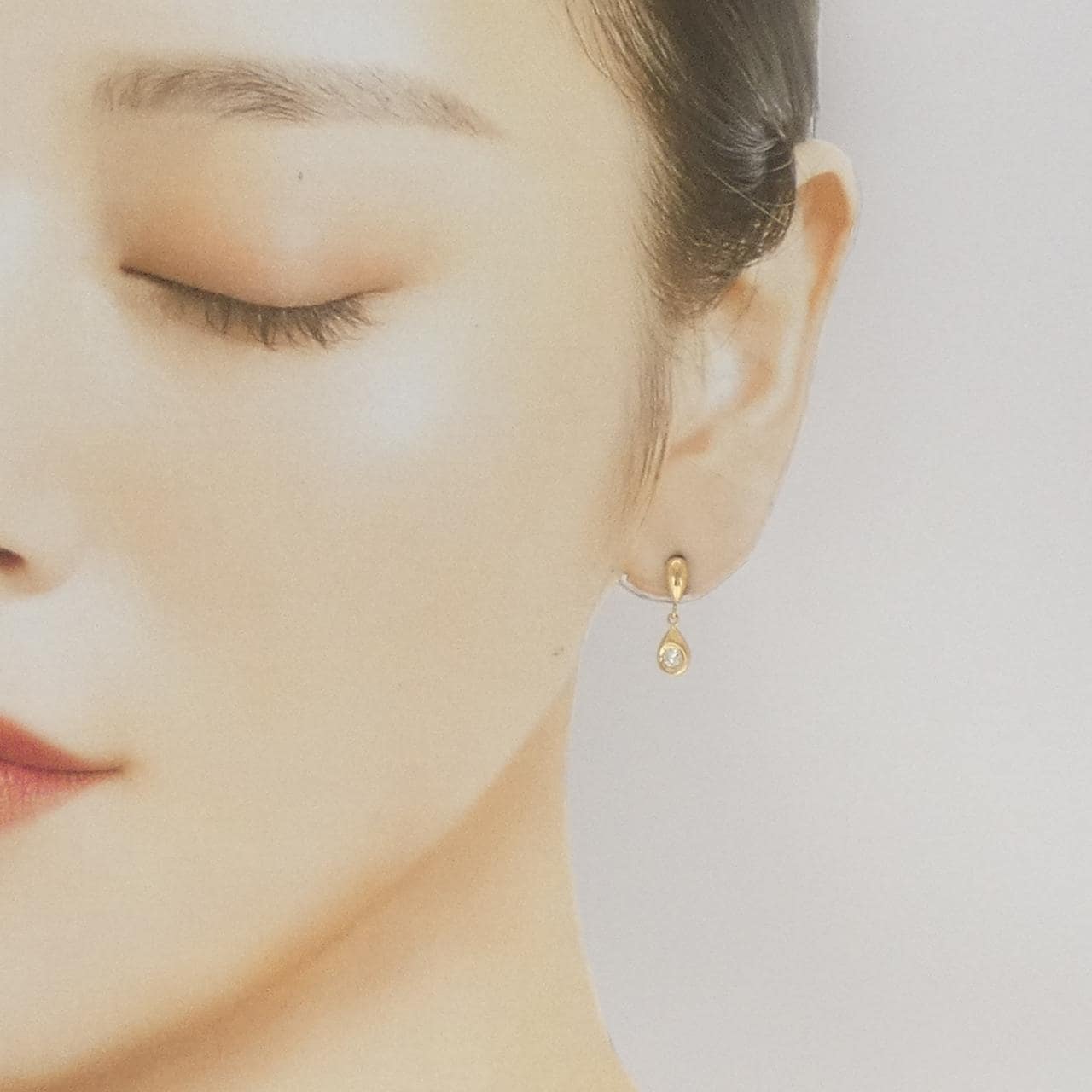 K18YG ダイヤモンド ピアス 0.18CT