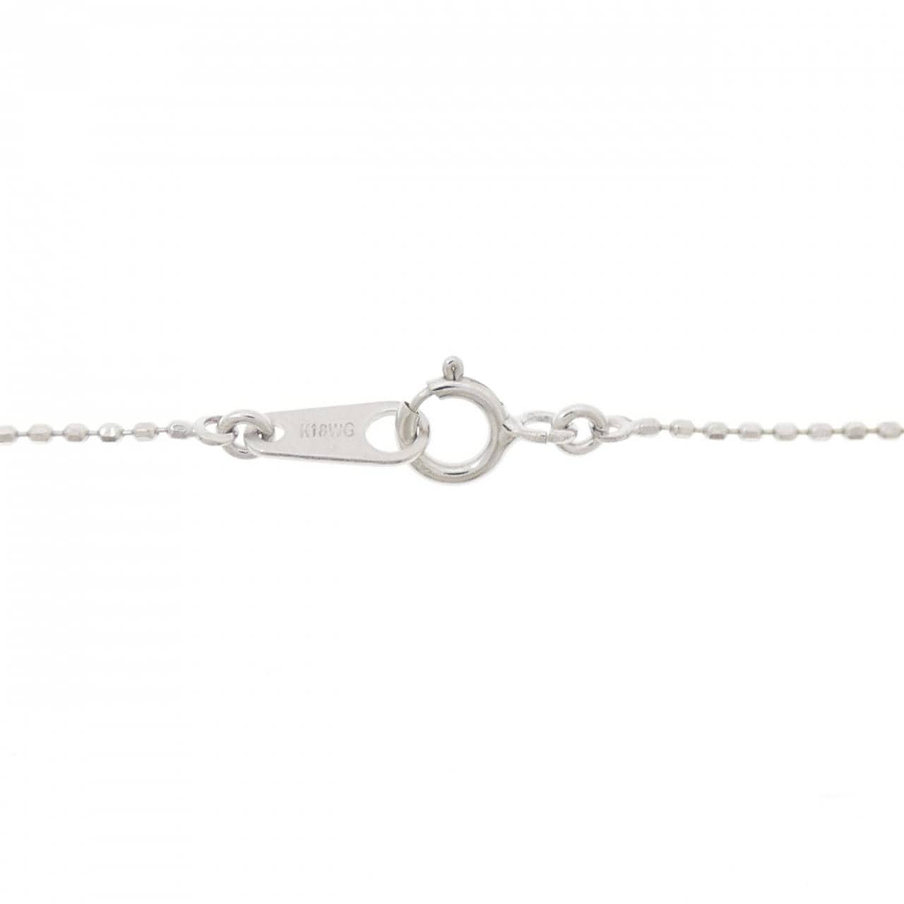 K18WG ダイヤモンド ネックレス 0.2CT