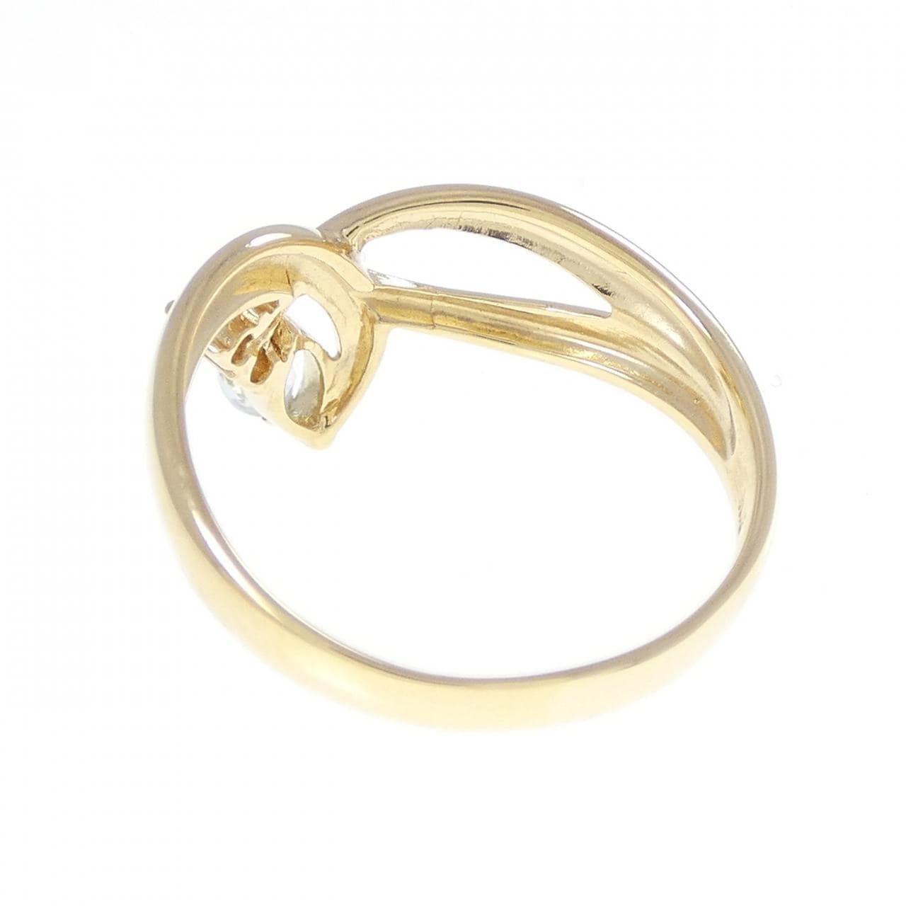 K18YG アクアマリン リング