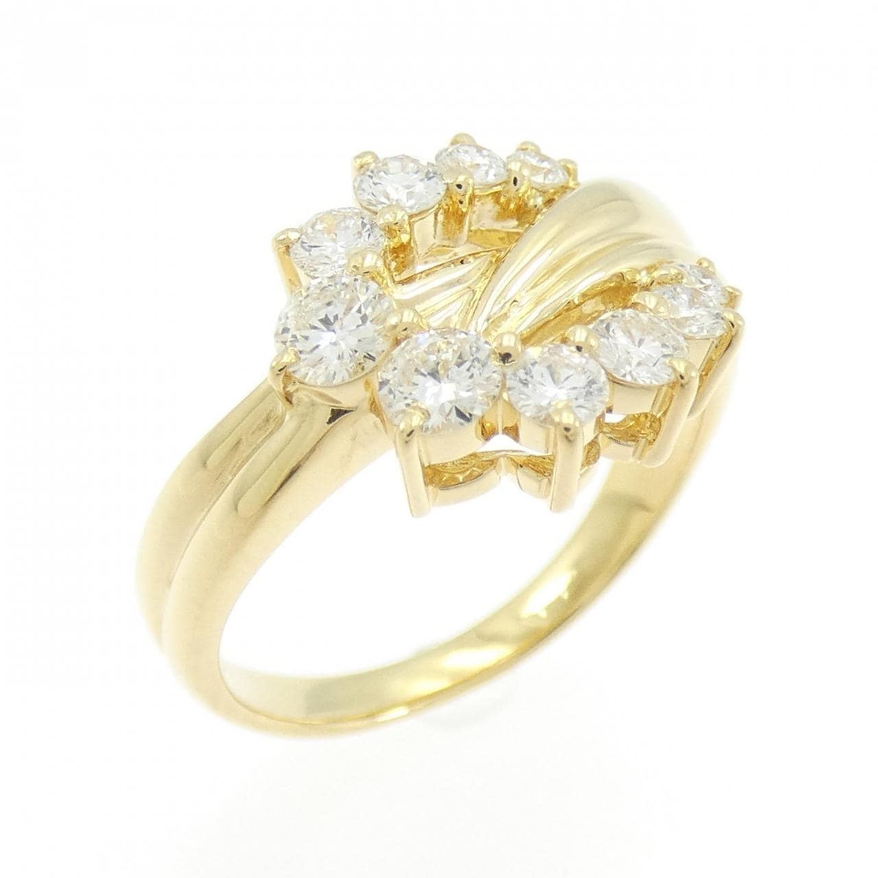 K18YG ダイヤモンド リング 0.54CT