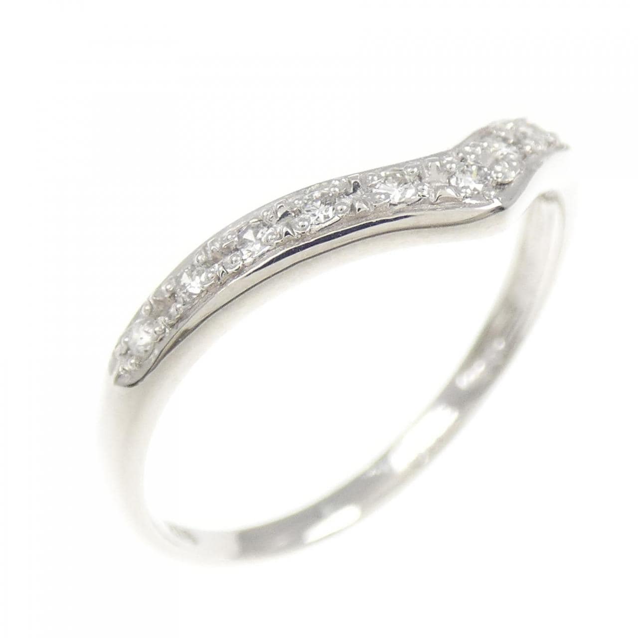 K18WG ダイヤモンド リング 0.12CT