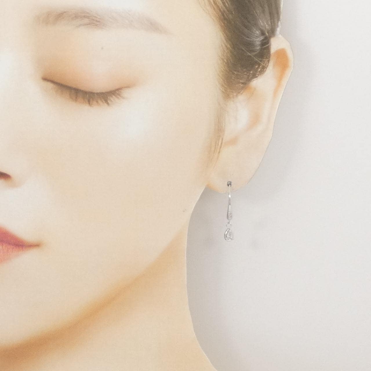 PT900/K14WG ダイヤモンド ピアス 0.21CT