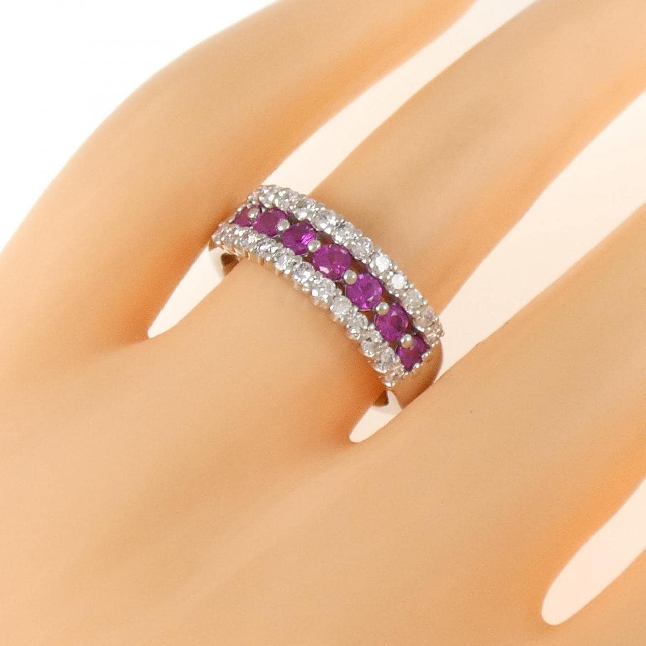 PT900 ルビー リング 0.66CT