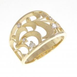 K18YG ダイヤモンド リング 0.12CT
