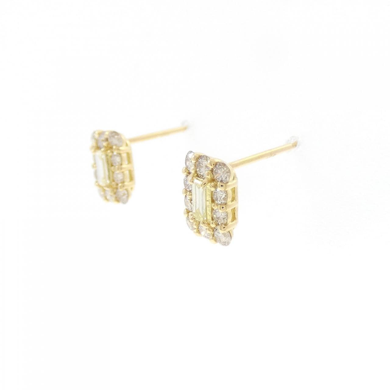 【新品】K18YG ダイヤモンド ピアス 0.60CT