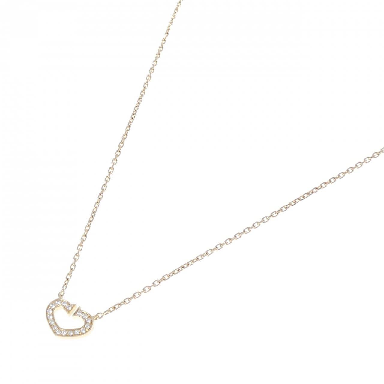 カルティエ Cハート ネックレス