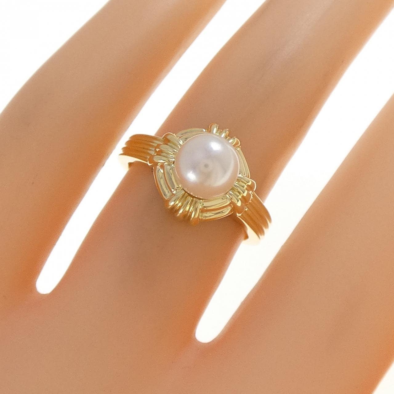 ティファニー アコヤパール リング 6.4mm