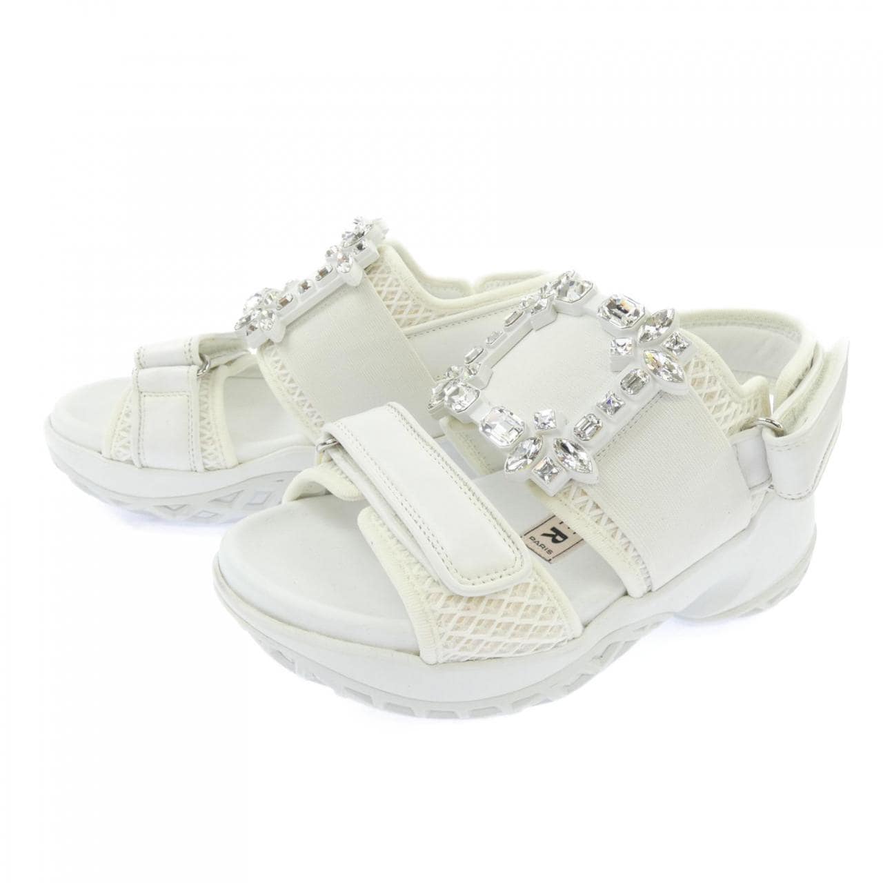 ロジェヴィヴィエ ROGER VIVIER ヴィヴ ラン ストラス バックル サンダル