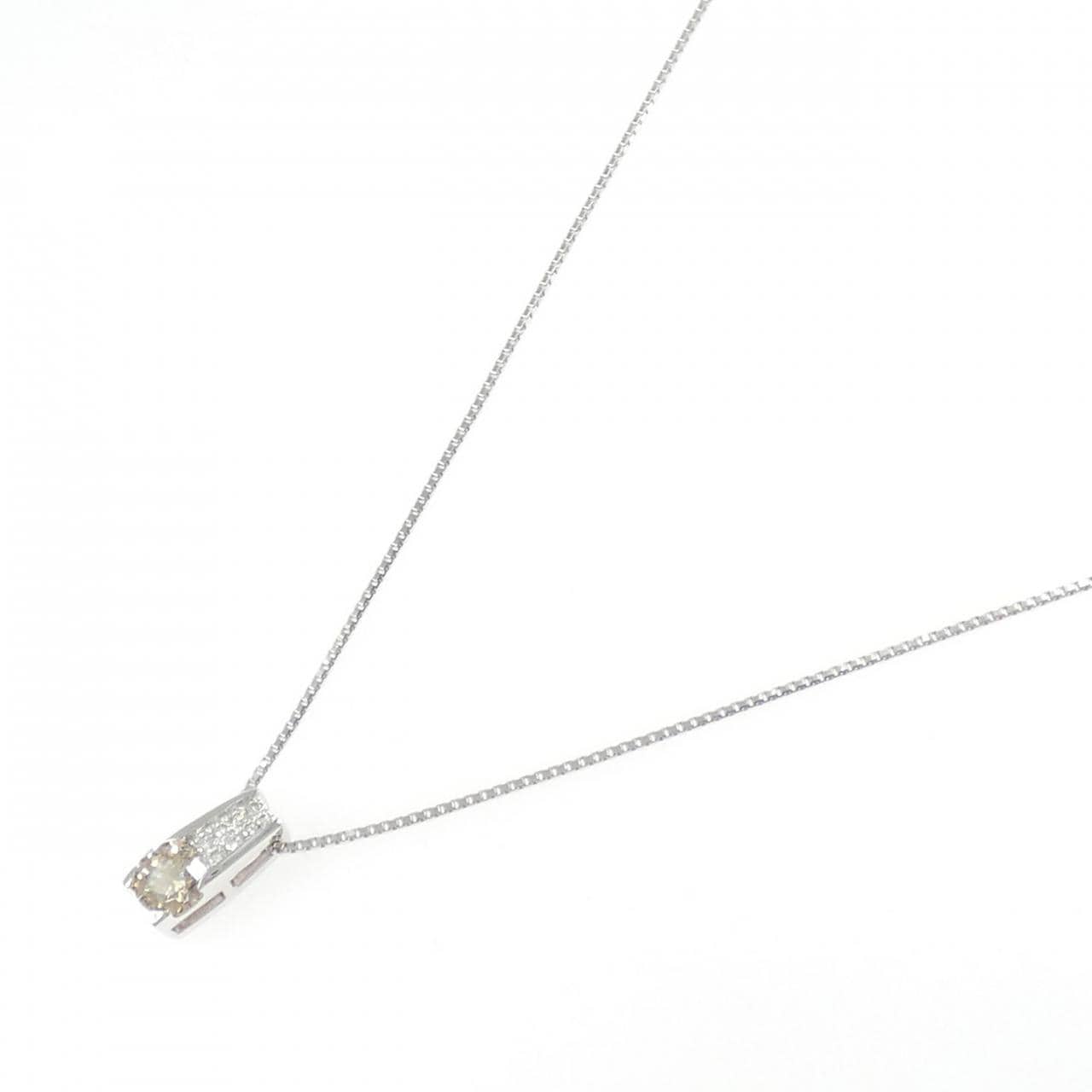 K18WG ダイヤモンド ネックレス 0.530CT
