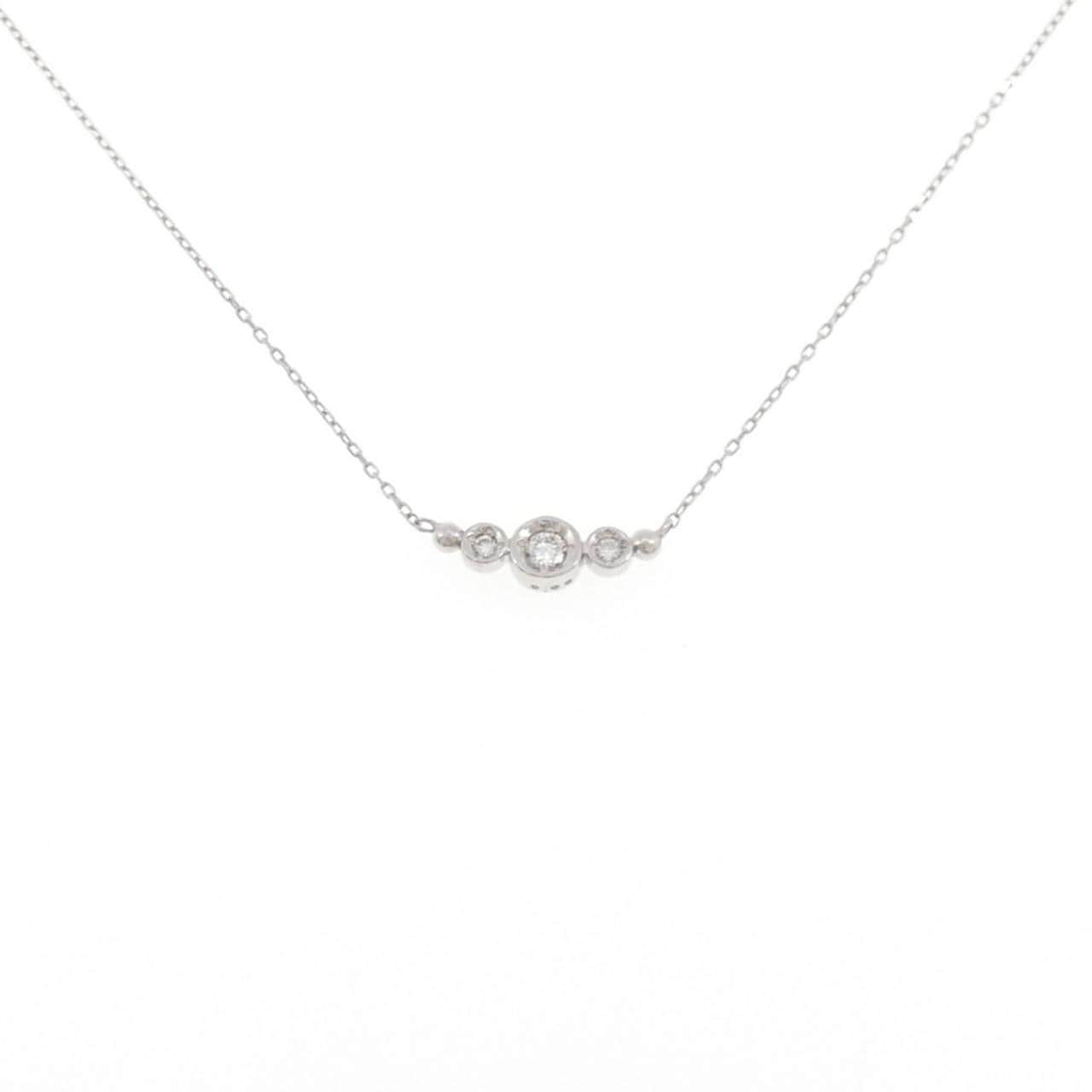 K10WG ダイヤモンド ネックレス 0.05CT