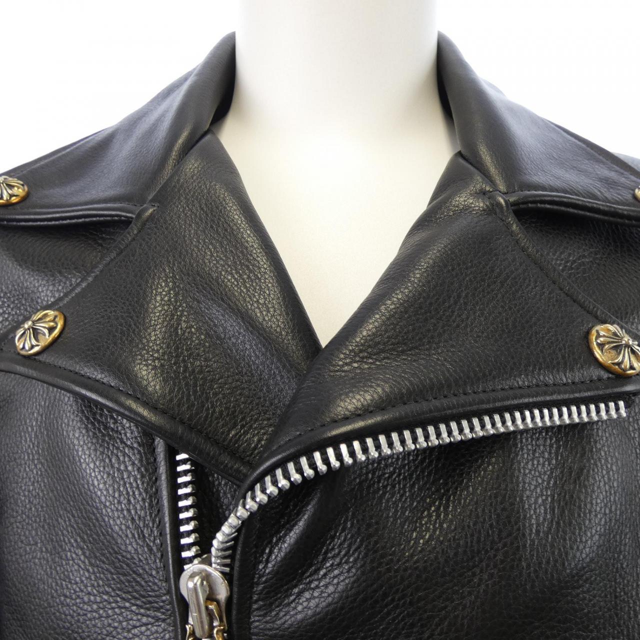 クロムハーツ CHROME HEARTS 2225-304-9503 レザーライダースジャケット