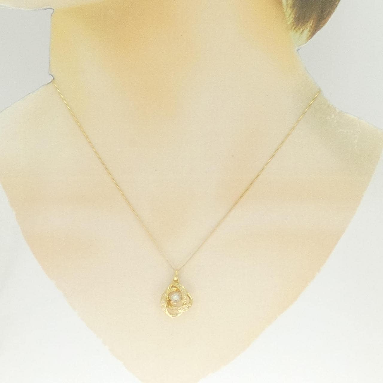 K18YG ダイヤモンド ネックレス 0.35CT