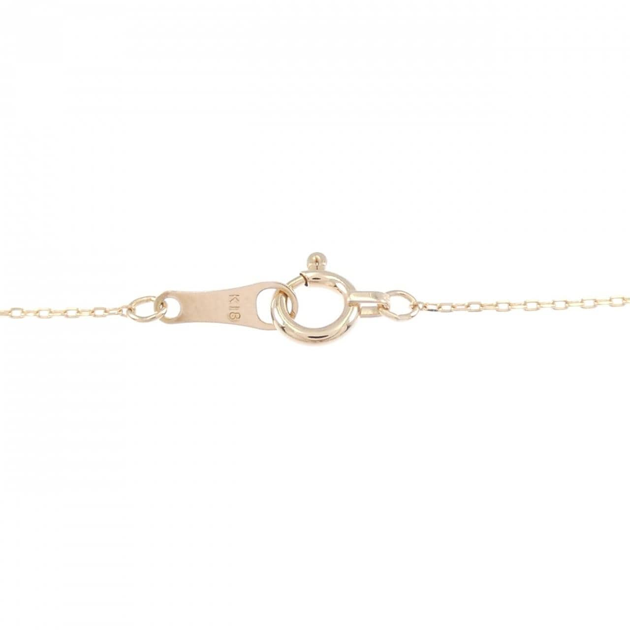 K18PG ホースシュー ダイヤモンド ネックレス 0.20CT